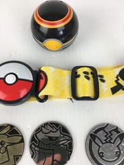 Pokémon Lot Pikachu Belt Yellow Black Ball 5 Coins Charizard Corviknight Lot