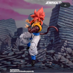 SSJ4 Gogeta Action Figure Demoniacal Fit Savage Duo Dragon Ball 1/12 Model Toy