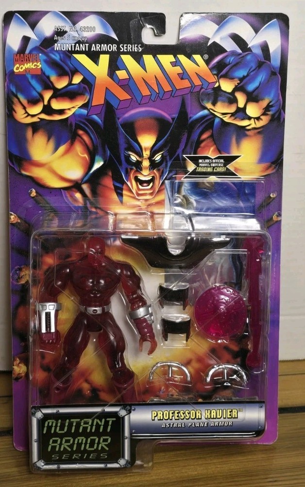 Vintage 1996 Toy Biz X-Men Mutant Armor Professor Xavier Astral Plane Figure MOC