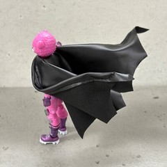 SU-375-BAT: 1/18 Black Wired Batman Style cape for 3.75″ figures