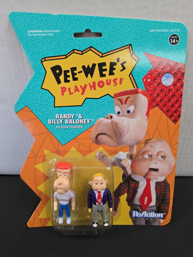 Pee-Wee’s Playhouse 3.75 Inch ReAction Figure | Randy & Billy Baloney NEW