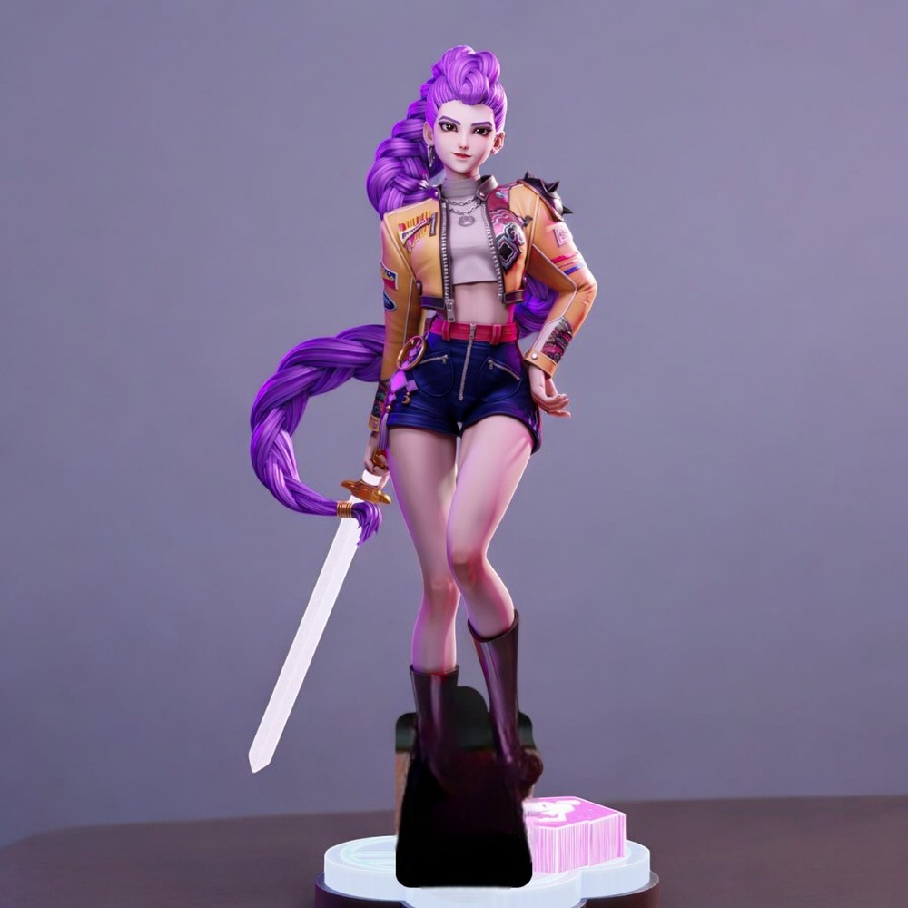 Fanart Figure Rumi airbrush painted 9.8 inch Adult 17+