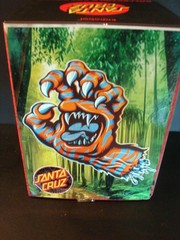 TIGER HAND Custom Kidrobot Santa Cruz Skateboards Screaming Hand Figure