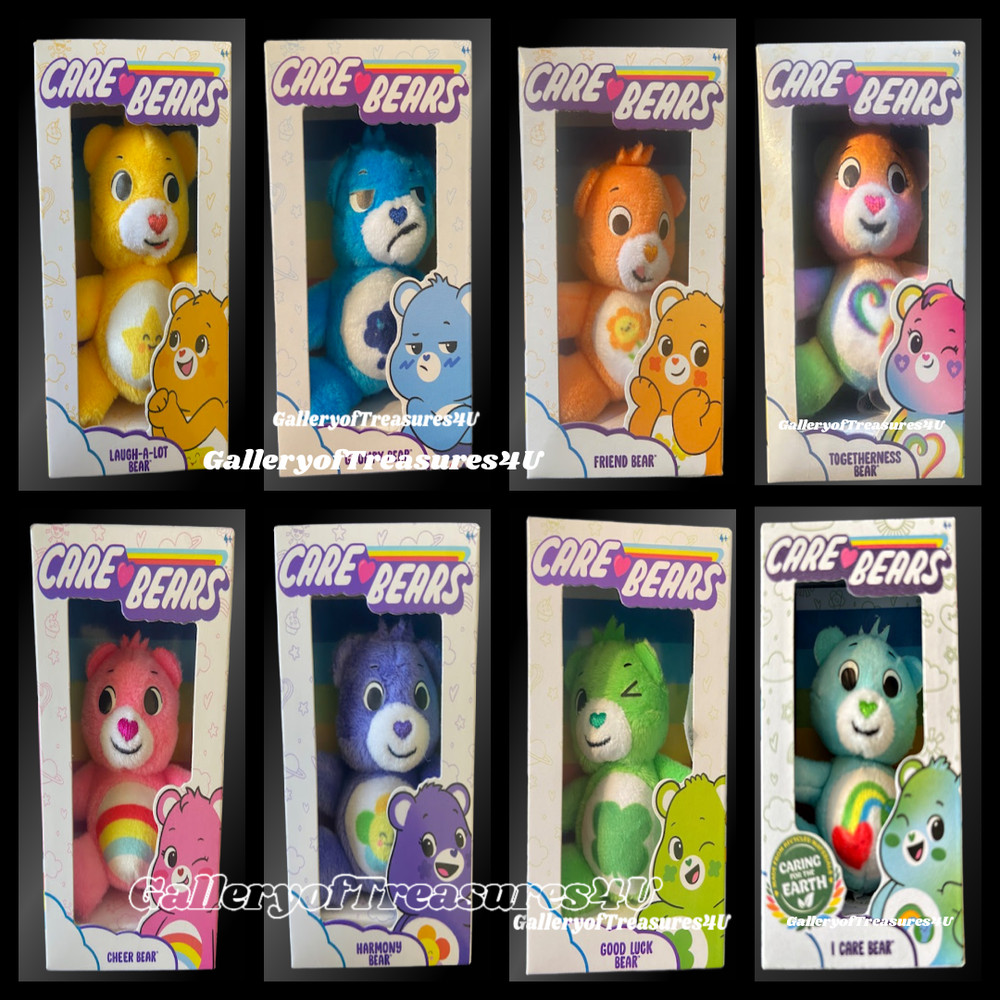 Care Bears Micro Plush Togetherness Good Luck Grumpy Harmony Cheer Mini Bear 3″