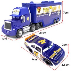 Disney Pixar Cars Lightning McQueen Mack Hauler Truck & Car Set Model Toys Gifts
