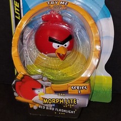 Angry Birds Morph Lite Flashlight 3 Figure Set Lite Force Black Red Yellow Bird