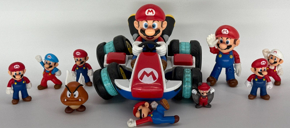 Super Mario Kart Toy Lot Mario Figures Goomba Mixed Set Nintendo Accessories 973