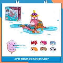 Hamster Track Toys for 5 Years Old Girl Gift,Pets Set Toys for 3 4 5 6 7 Year…