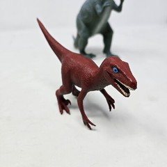 8 Vintage Dinosaur Mixed Figure Lot Multiple Sizes Species Colors Toy Plastic