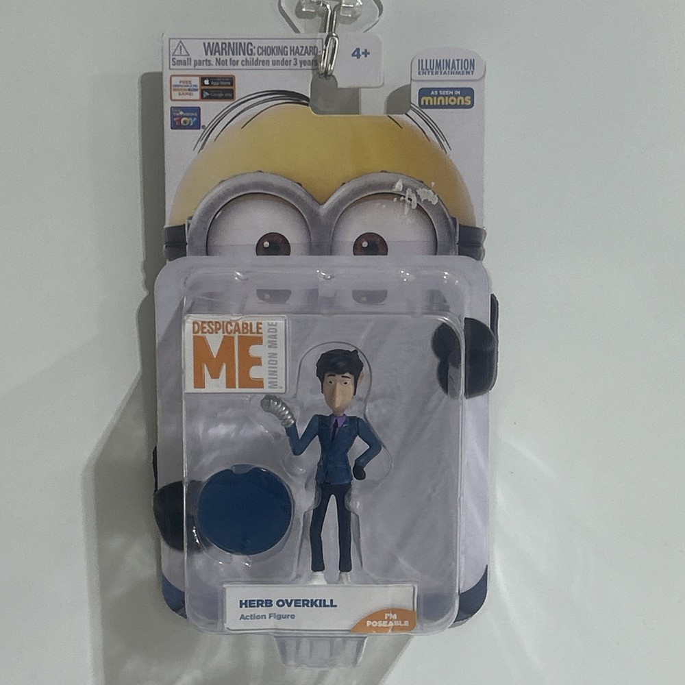 DESPICABLE ME MINION MADE HERB OVERKILL 3″ ACTION FIGURE THINKWAY TOYS NEW