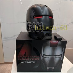 Iron Man Mk5 Black 1:1 Helmet Wearable Voice-control Open&close Cosplay Boxed