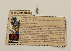GI G.I. Joe gijoe FIREFLY “PHONE” + FILE CARD LOT weapons parts FREE SHIP