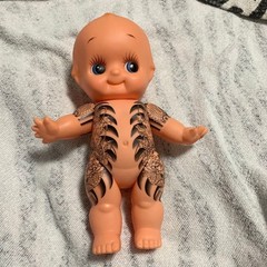 Rare Tattoo Kewpie Doll 30cm Sofubi Figure Traditional Japanese Tiger Design JP