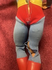 Vintage 1978 Kenner Superman 12” Action Figure Hong Kong Complete Cape Broke Leg