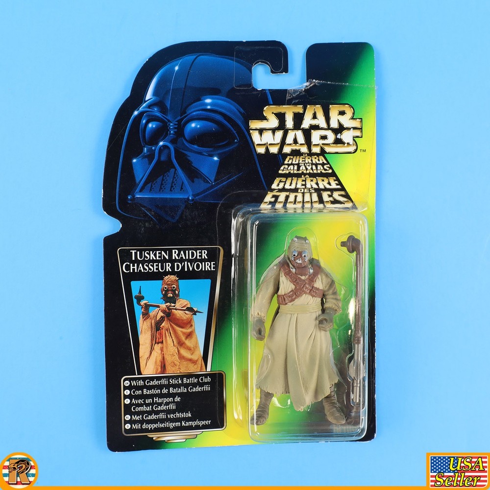 Star Wars – Tusken Raider (Tri Logo Euro) – POTF Green – MOC – [POTF-IG-73]
