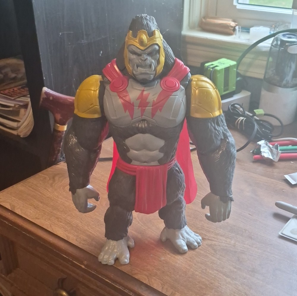 Marvel Gorilla-Man Gorilla Action Figure Plastic Gray/Red/Gold Cape Armor Helmet