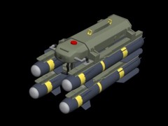 M299/M310 Launcher with AGM-114 Hellfire or AGM-179 JAGM, multiple scales
