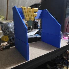 WWE Mattel Elite 90s Entrance Blue Version Accessory Diorama