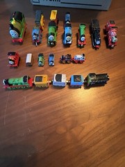 Lot Of Thomas The Train Mixed Cars Die Cast and Plastic Various Sizes *See Pic