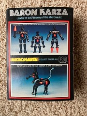Vintage 1977 Micronauts Baron Karza Complete w/ Box & Insert Mego Near Mint