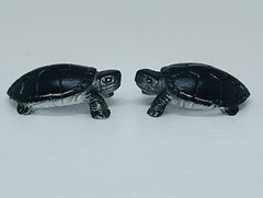 Lot Of 10 Turtles Hard Plastic And Rubber