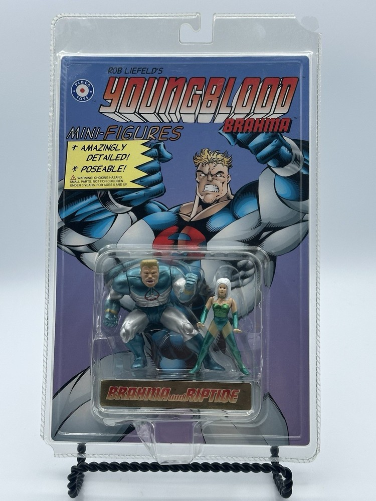 Youngblood Brahma & Riptide Mini Figures – New In Package – 1995 Placo Toys