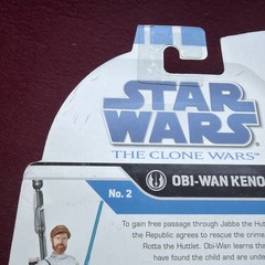 Star Wars Clone Wars Obi-Wan Kenobi 3.75″ Figure Animated 2008 Hasbro Sealed
