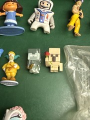 Lot of 50+ Vintage Mixed Lot PVC Plastic Toys, Disney, Pixar, Smurfs, Snoopy