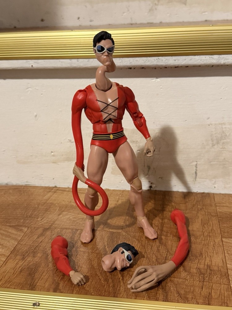 McFarlane DC Multiverse Plastic Man BAF 100% Complete JLA 7″ Action Figure Rare