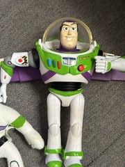 Disney Toy Story Buzz Lightyear 12 inch Action Figure & Small Plush (helmet)