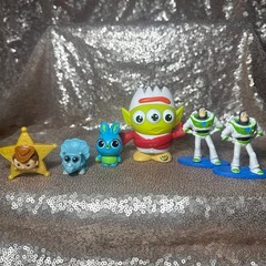 Disney Pixar Toy Story Bundle Woody Buzz Bullseye Books Lunch Bag & Toy Figures