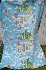 Masters Of The Universe Vintage Throw Blanket Mattel MOTU USA 88” X 63” Inches