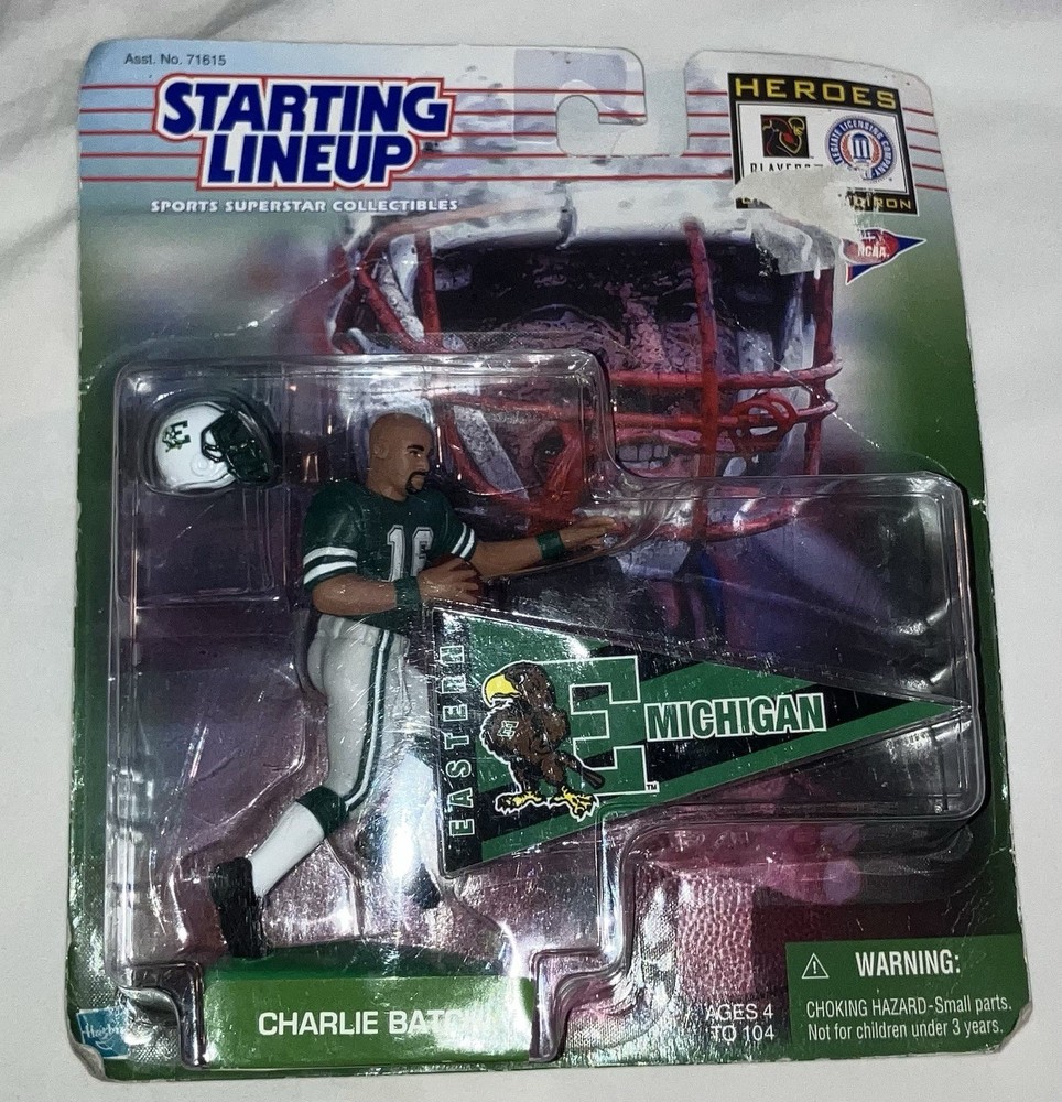Starting Lineup Charlie Batch Eastern Michigan University Heroes of the Gridiron