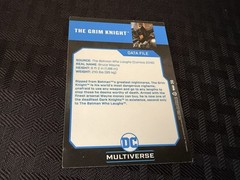 MCFARLANE DC MULTIVERSE BATMAN THE GRIM KNIGHT 7″ LOOSE FIGURE MATTEL 2020 CARD