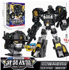 Miniforce Super Cops Battle Cop Head Badge Police Transformed Robot Toy