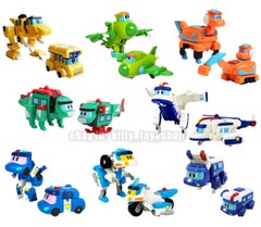 Gogo Dino Mini Dinosaur Transform Robot Figures Kids Boy Vehicle Toys Car 3.5″