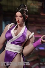 Mojoy Shiranui Mai Fighting Style Female Seamless Body 1/6 Action Figure Purple