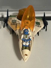 GI JOE 1987 Battle Force 2000 Vector Jet w/ Pilot Maverick