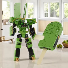 2-in-1 Frozen Dessert Transformation Robot Mecha Creative Warrior Model Toy Gift