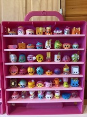 Shopkins Lot of 96 Foodie Random Figures ~ No Dupes Mixed Seasons with Cases 🧁