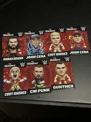 ZURU WWE BALLERS SUPER RARE JOHN CENA,PUNK ,ROMAN, GUNTER,CODY ACTION FIGURE LOT
