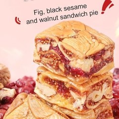 Fig Walnut Cranberry Pie 250g 8.8oz No Additives Preservative Free High Fiber