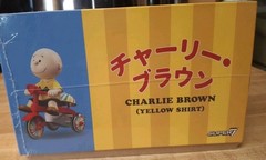 Super7 Peanuts Charlie Brown Action Figure Super Cycles Yellow Shirt/Red Cycle