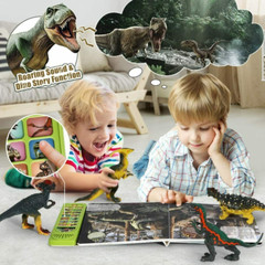 Dinosaur Toys with Sound Books Dino Animal Figures Toy,Q & A Sound Book For Kids