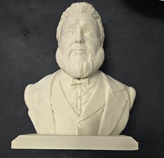 Charles Spurgeon Bust Reformer Puritan Figure 3D Printed Collectible 3Inch Tall