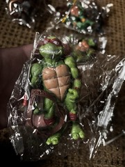 Teenage Mutant Ninja Turtles TMNT Turtle Set Leonardo Raphael w/ Weapons 6 piece