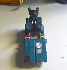 Transforming Truck Robot Action Figure Plastic, Blue/Purple/Black/Gray