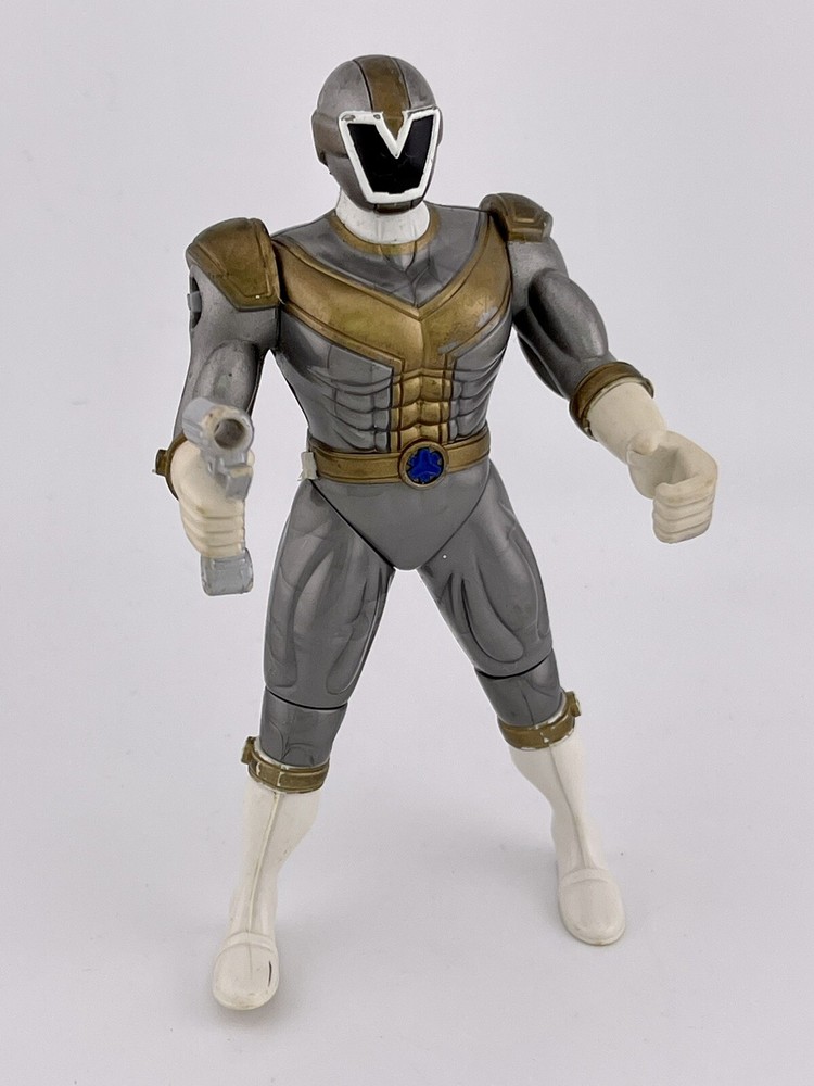Power Rangers Silver Ranger 5″ Action Figure Bandai 1999 Mighty Morphin