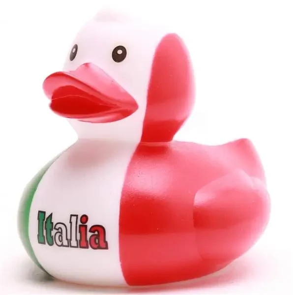 Red, Green & White Italia Italian Rubber Duck Ducking FAST US Shipper