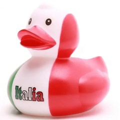 Red, Green & White Italia Italian Rubber Duck Ducking FAST US Shipper